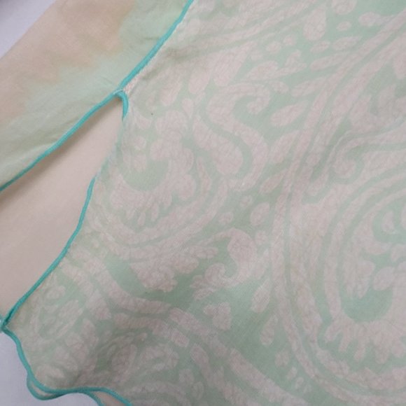 Mens Amazing Cross Stitch Embroidered Light Art Shirt PAUL ROPP 100% Silk 3 - Picture 11 of 16